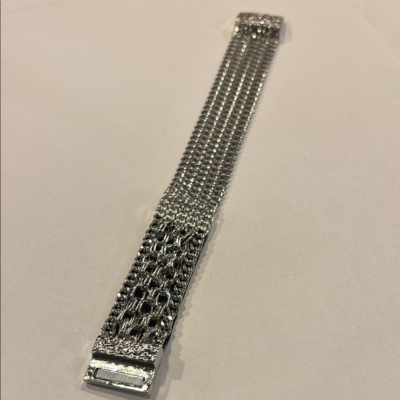 Vera Wang Silver Woven Mesh Bracelet - Picture 2 of 4